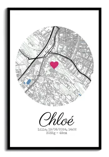 Poster de Naissance Personnalisé - Création unique pour célébrer bébé !