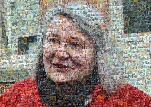 Photo du client Gudrun pour l'évaluation Impression Photomosaïque [En ligne] Affiche 70x50cm