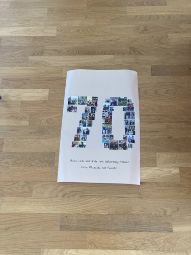 Photo du client Manuela pour l'évaluation Impression Photocollage Affiche 40x60cm