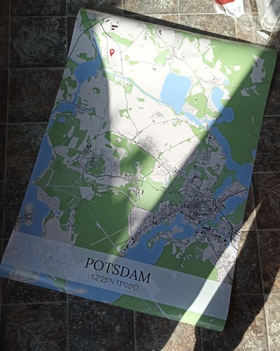 Photo du client Milena pour l'évaluation Impression Plan de la ville Affiche 70x100cm